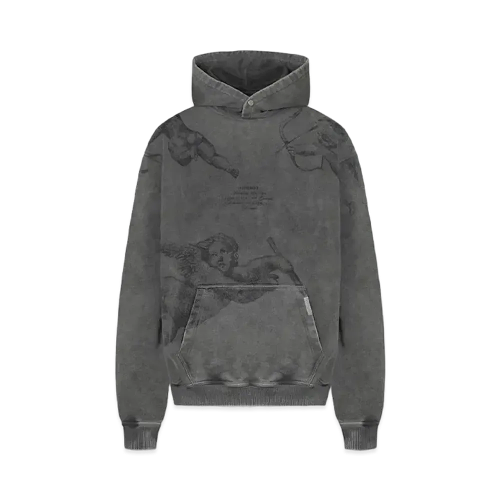 REPRESENT Cherub Allover Hoodie "Vintage Grey"