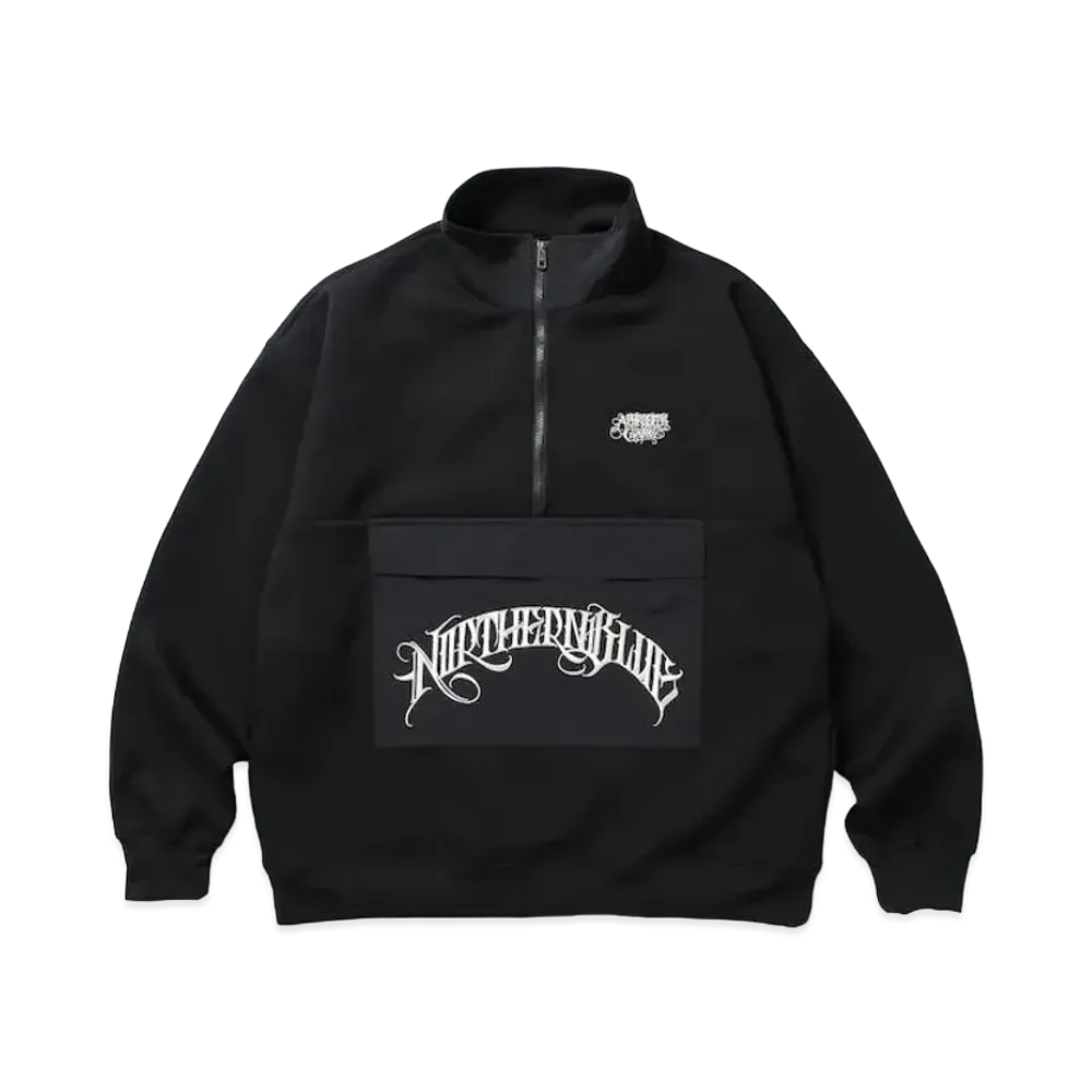 APHRODITEGANG Northern Blue Half Zip Track Jacket "White"