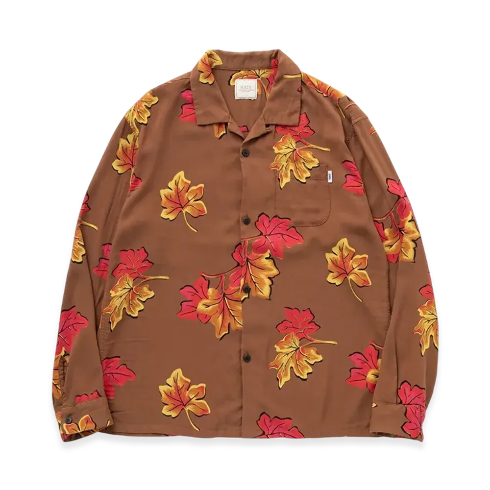 RATS Rayon Shirt "Brown"