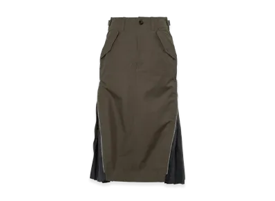 sacai Women's Cotton Weather Skirt "Khaki/Navy"