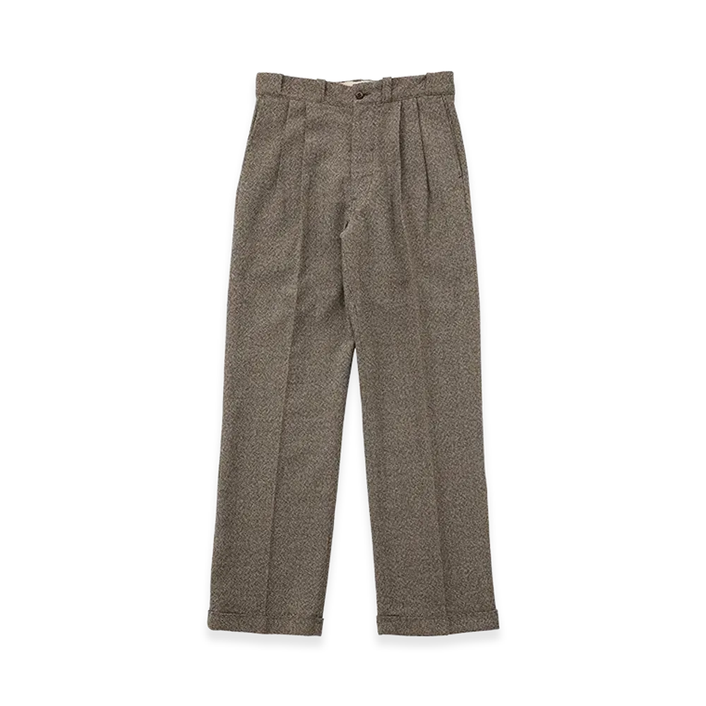 T.T Taiga Takahashi LOT.201 Work Trousers "Melange Brown"