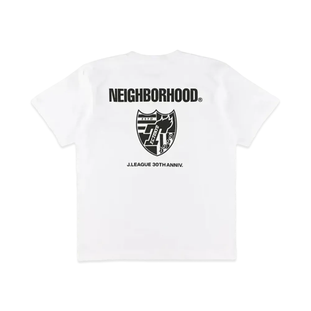 NEIGHBORHOOD x F.C. Tokyo Collab Short Sleeved T-shirt "White"