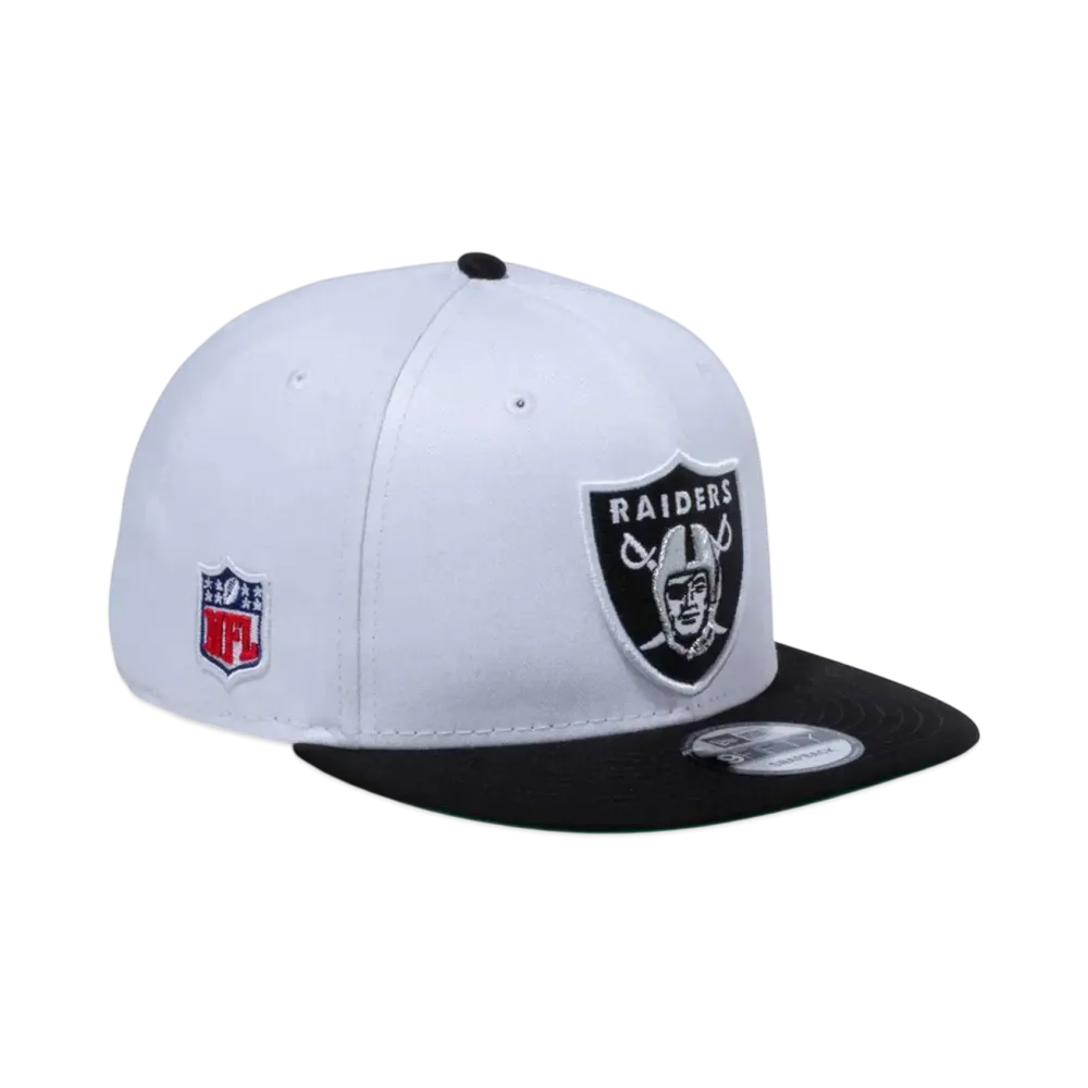 NEW ERA 9Fifty Las Vegas Raiders Shield Logo "White/Black"
