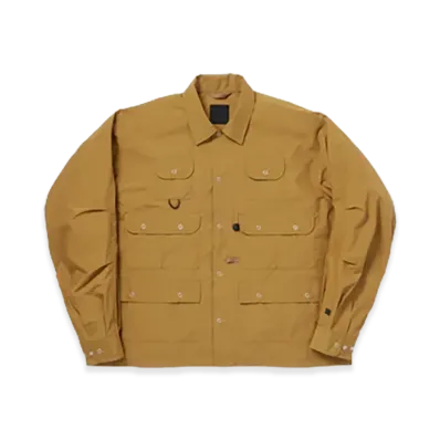 DAIWA PIER39 Tech Multi Fishing Pocket Shirt L/S Solid "Brown"