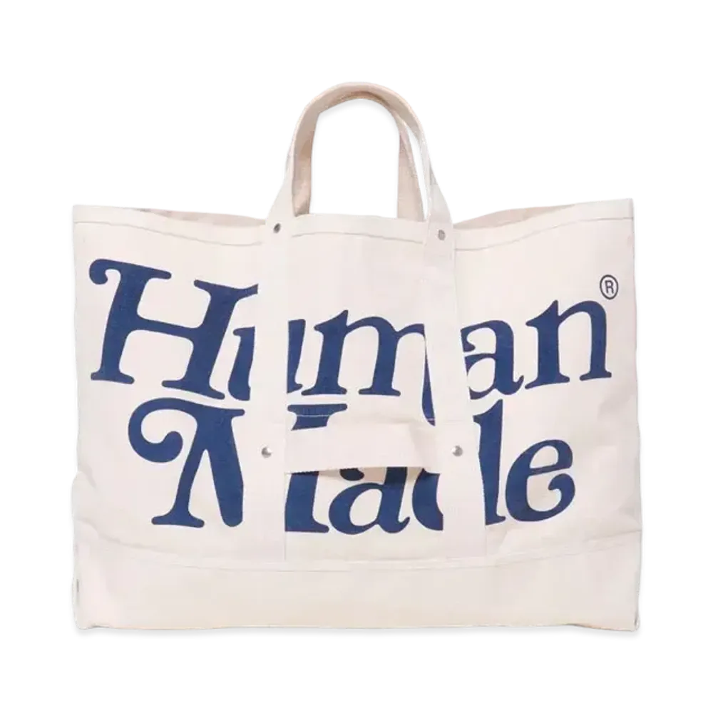 HUMAN MADE Girls Don't Cry at HUMAN MADE 1928 Tote Bag Large GDC "White" / VERDY