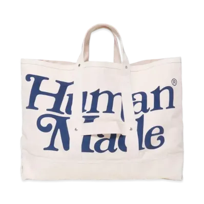 HUMAN MADE Girls Don't Cry at HUMAN MADE 1928 Tote Bag Large GDC "White" / VERDY