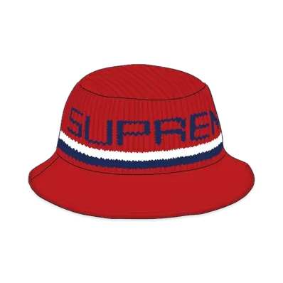 Supreme Knit Logo Crusher "Red"