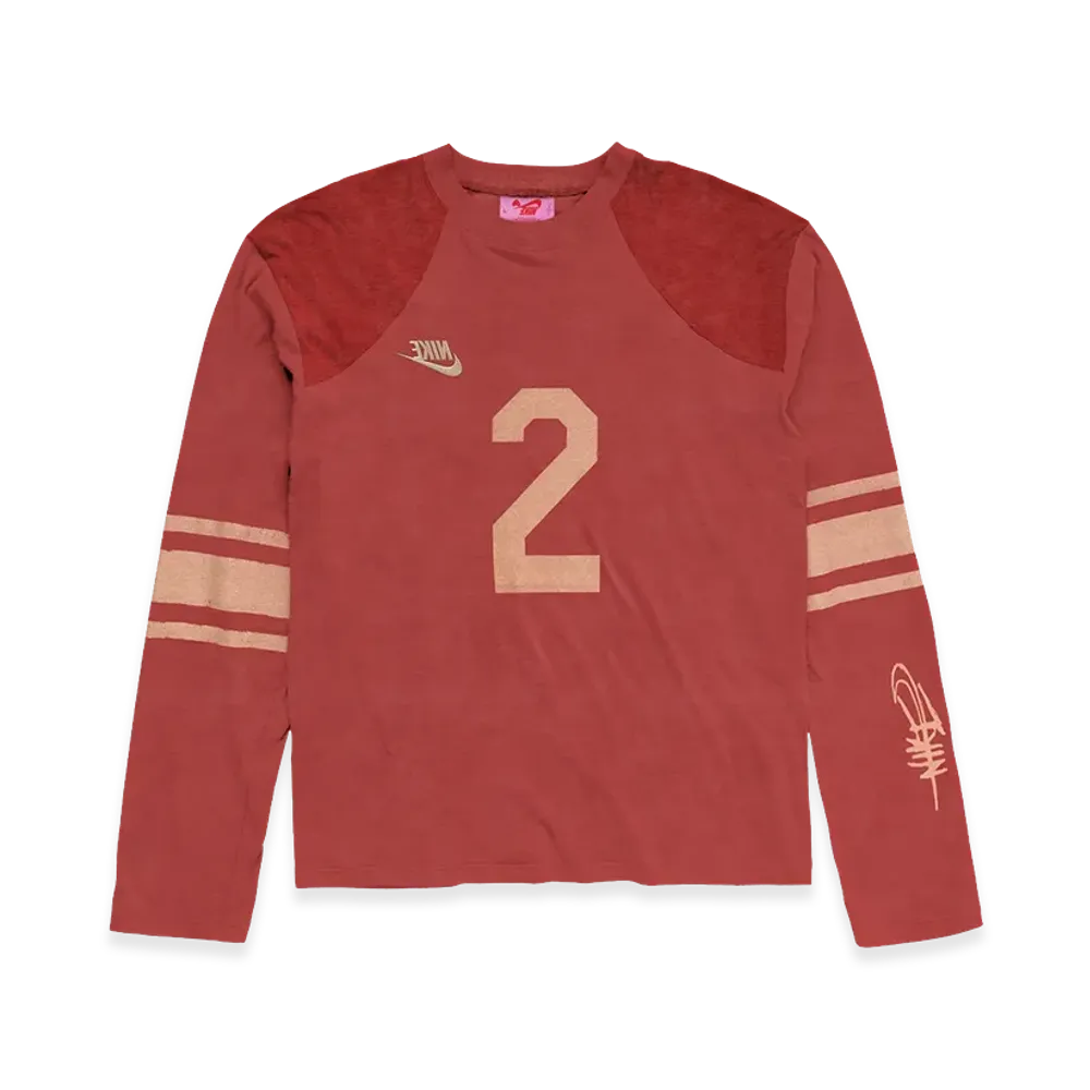 Travis Scott Cactus Jack x Nike Angel Vintage Football Longsleeve "Red"