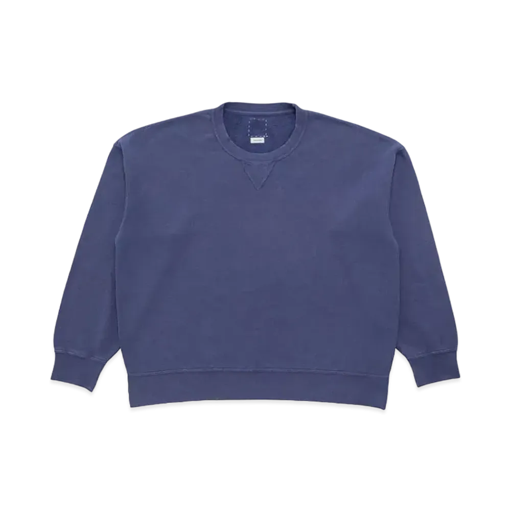 visvim Jumbo SB Sweat L/S DMGD (U.D.) "Blue"