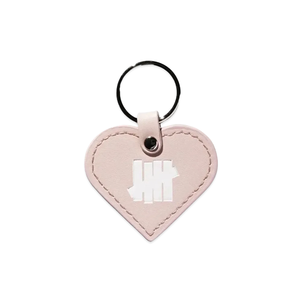 UNDEFEATED Heart Keychain "Pink"