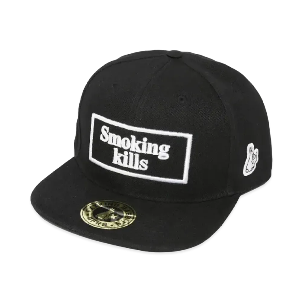 FR2 Smoking kills Embroidery Snapback Cap "Black"