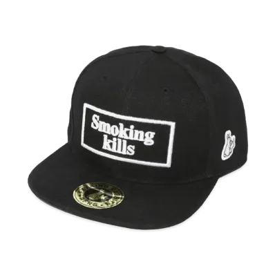 FR2 Smoking kills Embroidery Snapback Cap "Black"