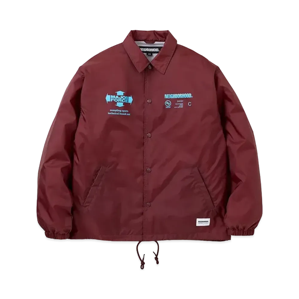 NEIGHBORHOOD x MAJOR FORCE Windbreaker Jacket "Burgundy"