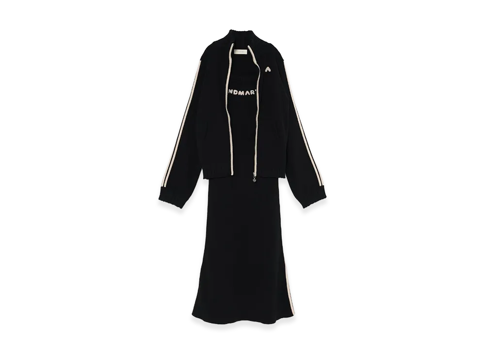 ANDMARY Women's Zoe Full Zip Set Long Dress "Black"