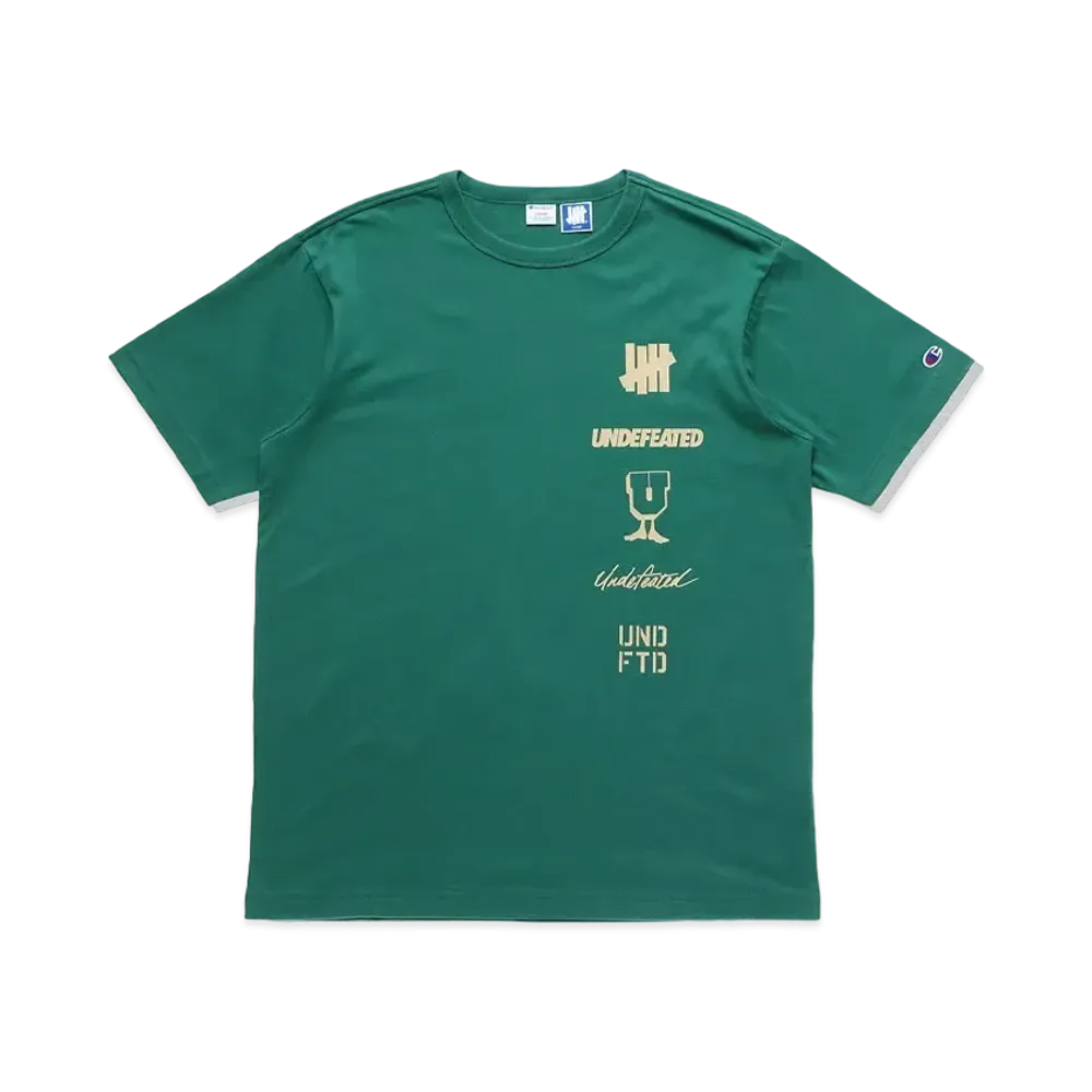 UNDEFEATED CHAMPION LOGO ARCHIVES S/S TEE - C8-T324 "Green"