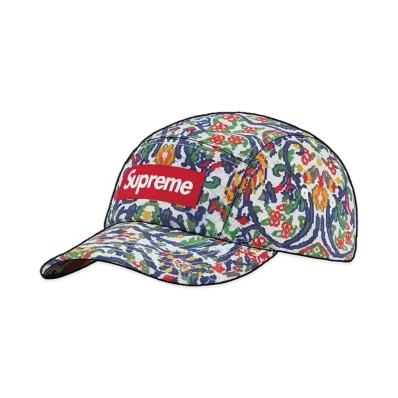 Supreme Washed Chino Twill Camp Cap "Tapestry"(23SS)