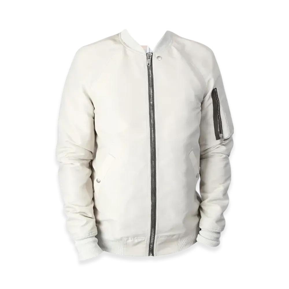 Rick Owens Phlegethon Raglan Flight Jacket "Oyster"
