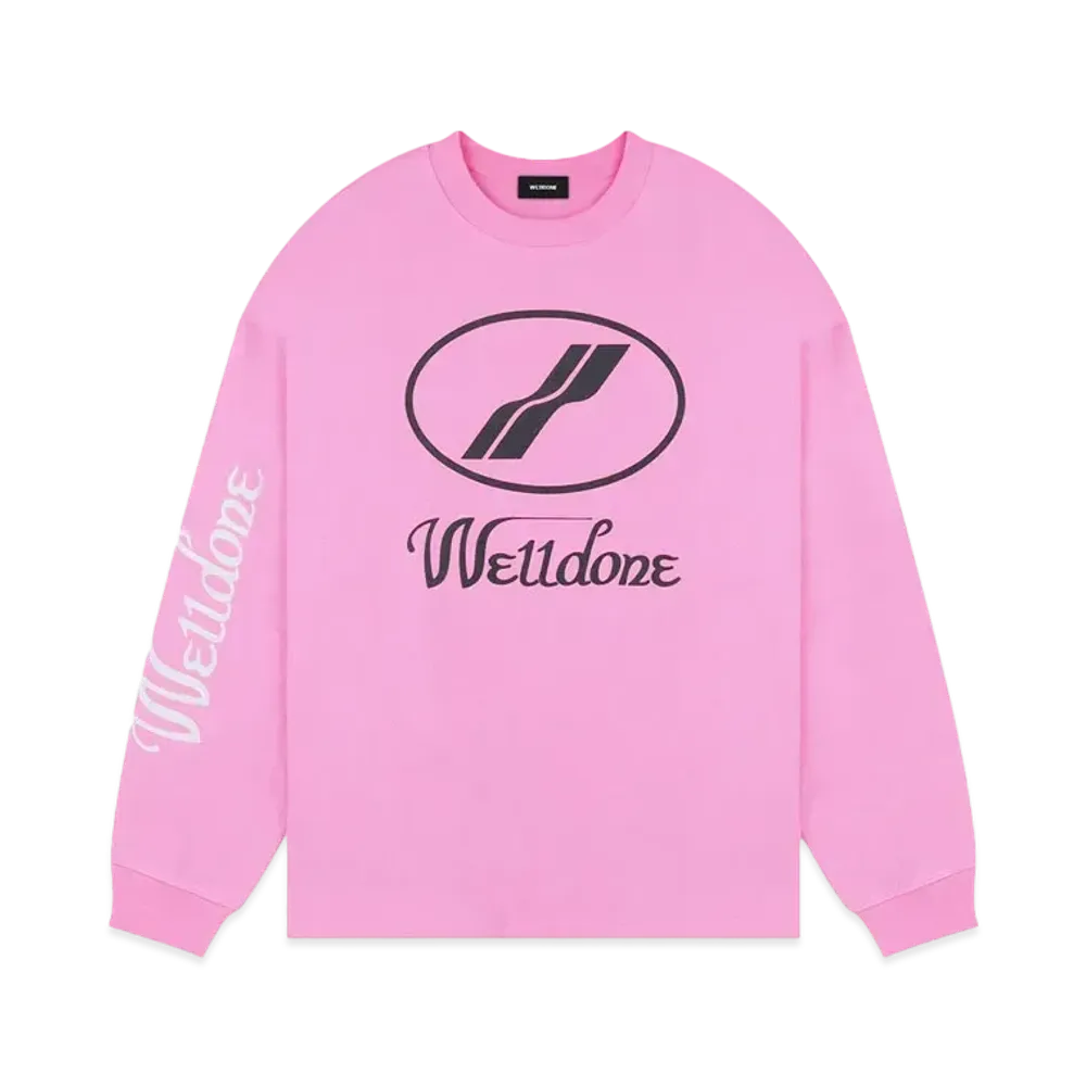 WE11DONE WD Print Logo Top "Pink"