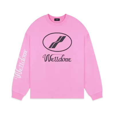 WE11DONE WD Print Logo Top "Pink"
