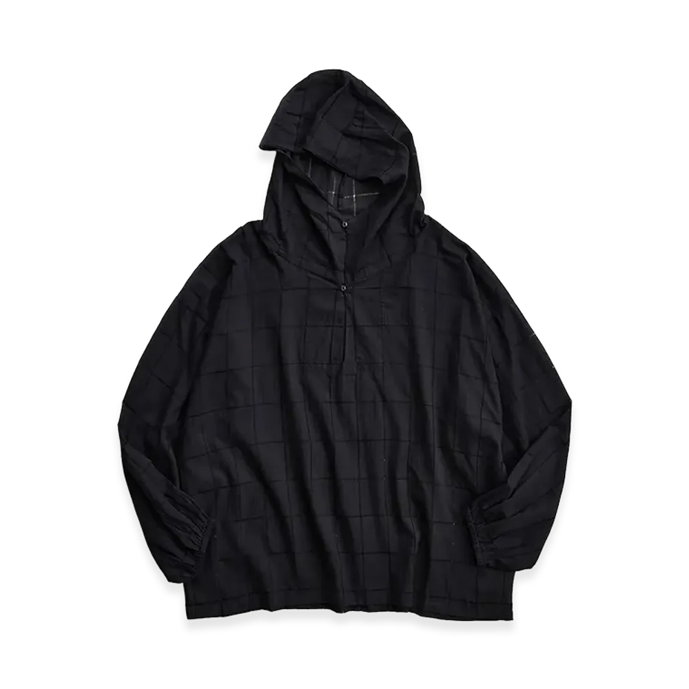 NICENESS C.Biddu Snow Parka - Hand Cut Lattice Fabric "Black"