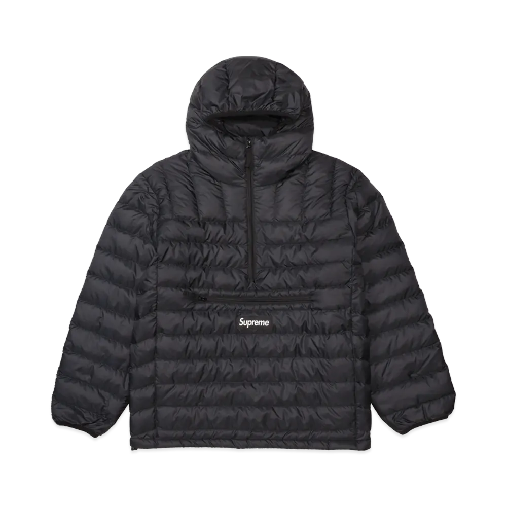 Supreme Micro Down Half Zip Hooded Pullover "Black"