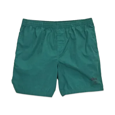Stussy Basic Stock Beach Shorts "Ocean Green"