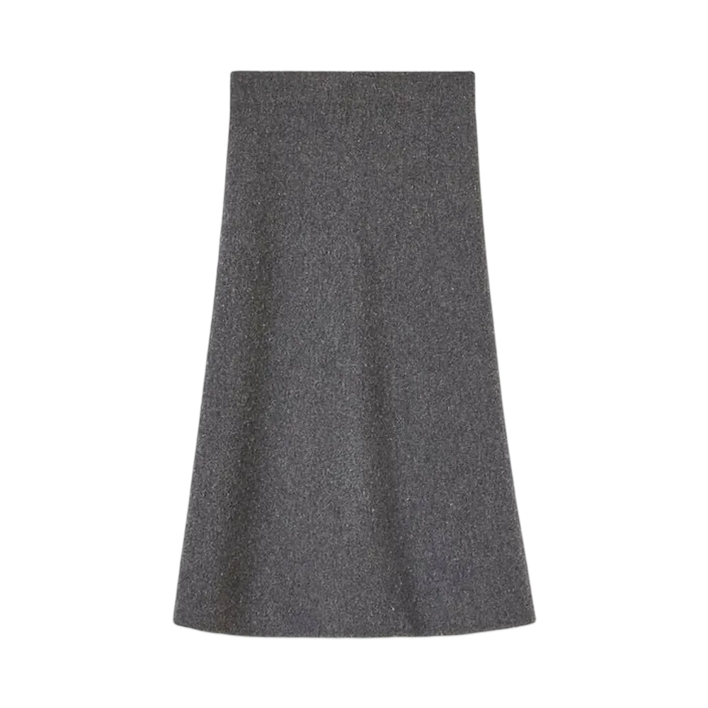 Jil Sander Women's A-Line Skirt "Ash Gray"