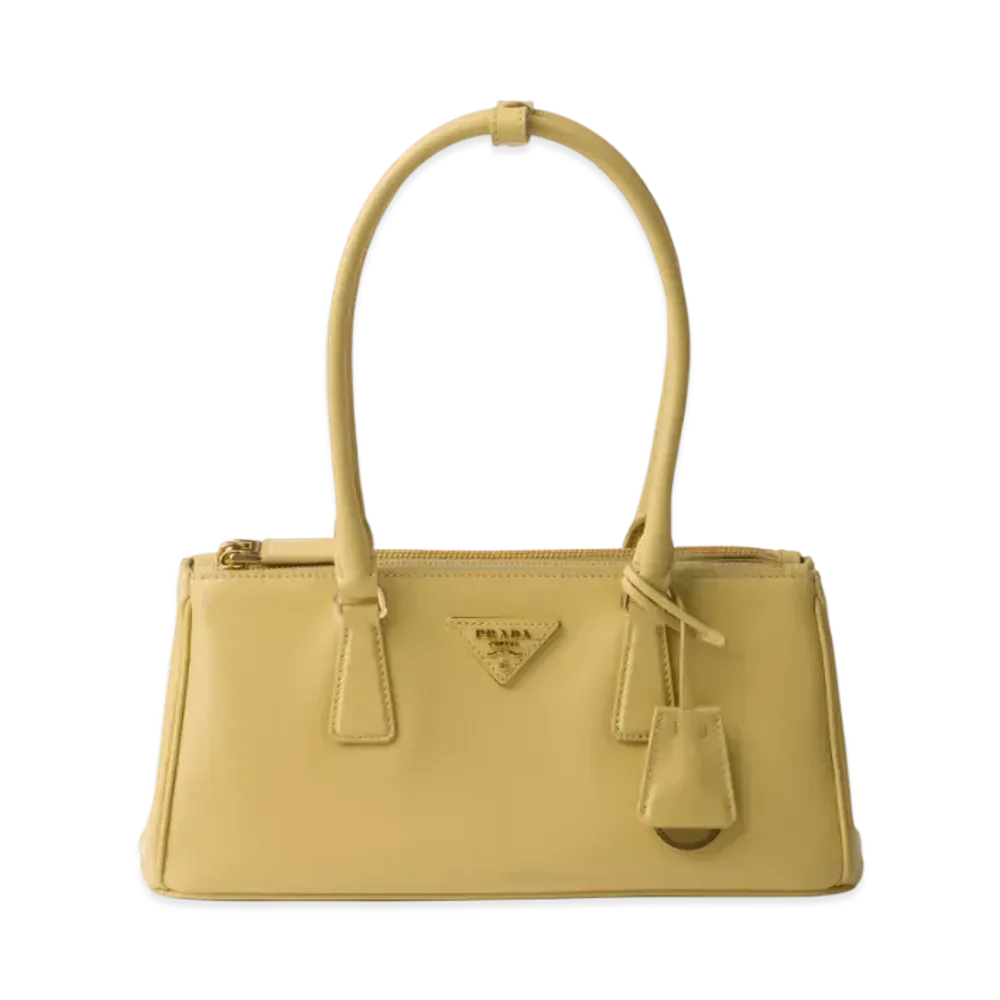 PRADA Medium Prada Galleria Leather Bag "Vanilla"