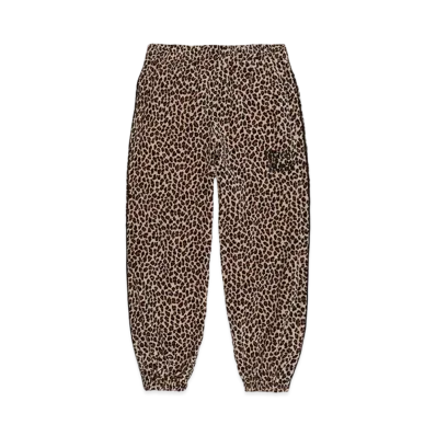WACKO MARIA Leopard Velvet Track Pants "Beige"