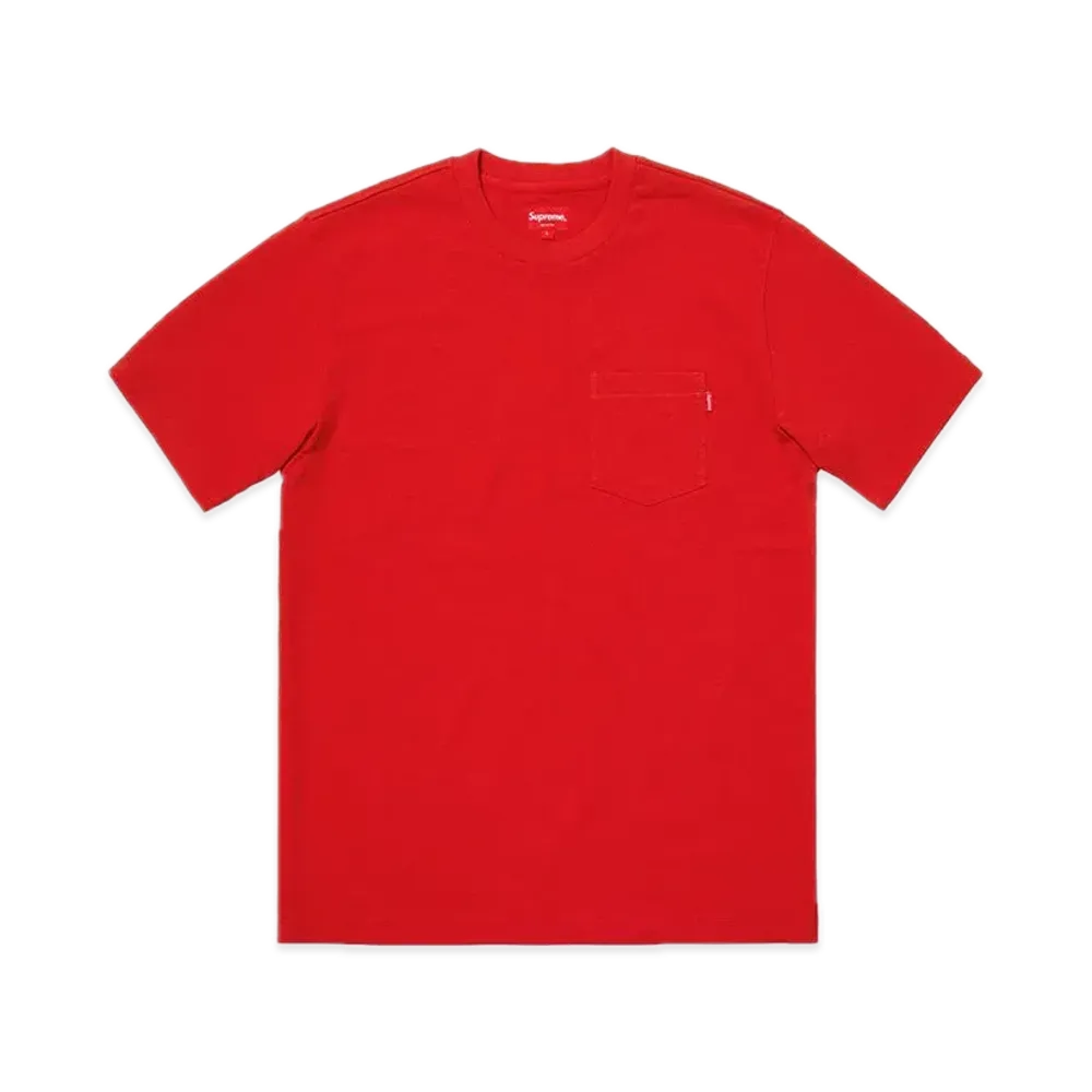 シュプリーム S/S ポケット Tシャツ "レッド" (18FW)