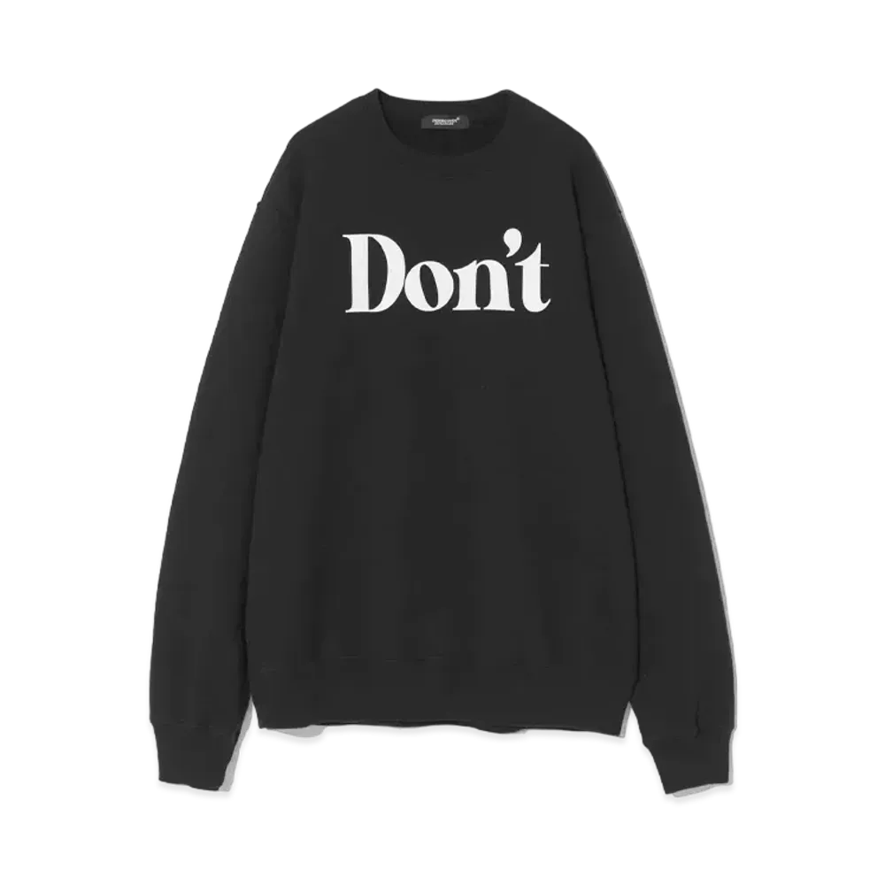 UNDERCOVER Cotton Sweat Pullover "Black"