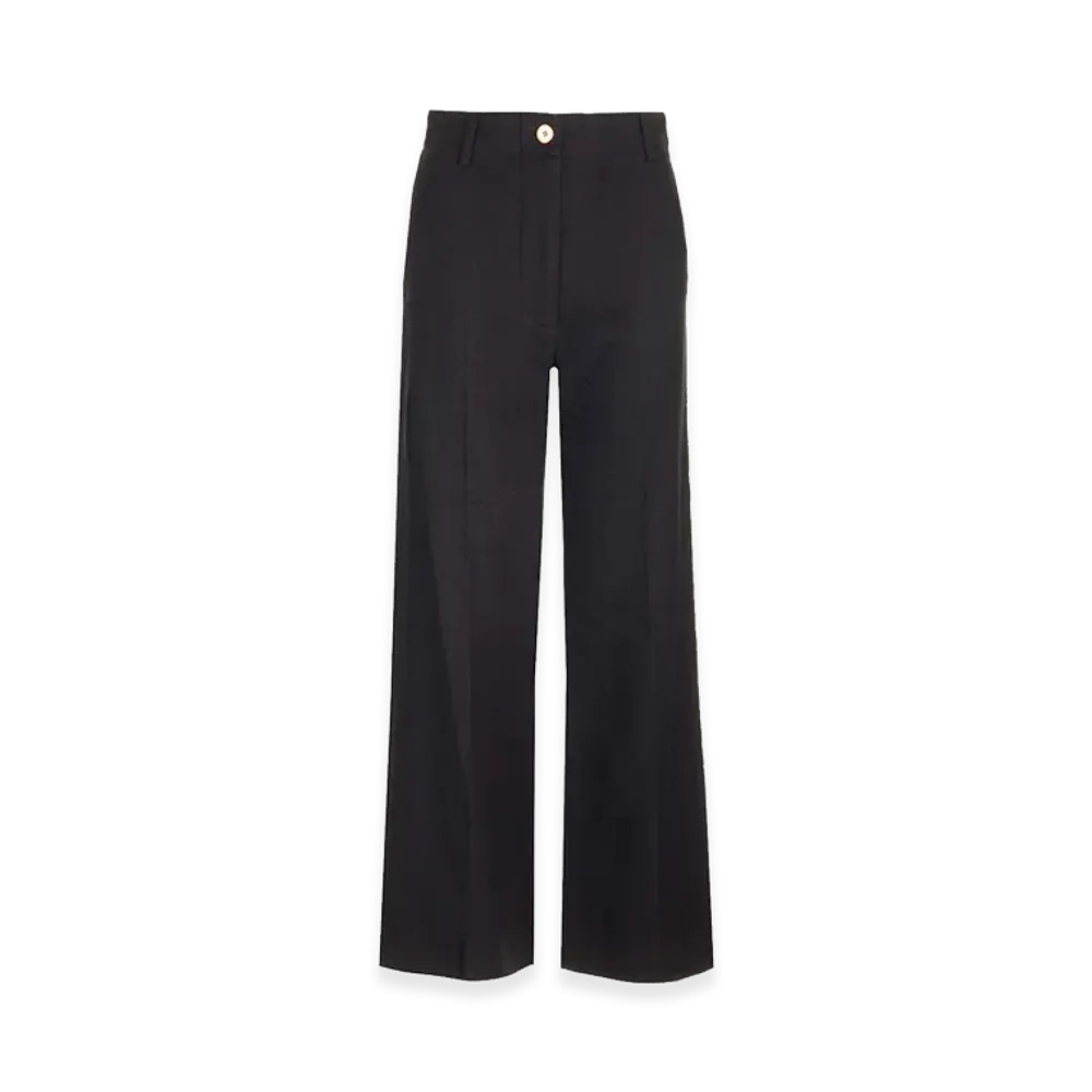 PATOU Women's Stretch Tweed Trousers "Black"