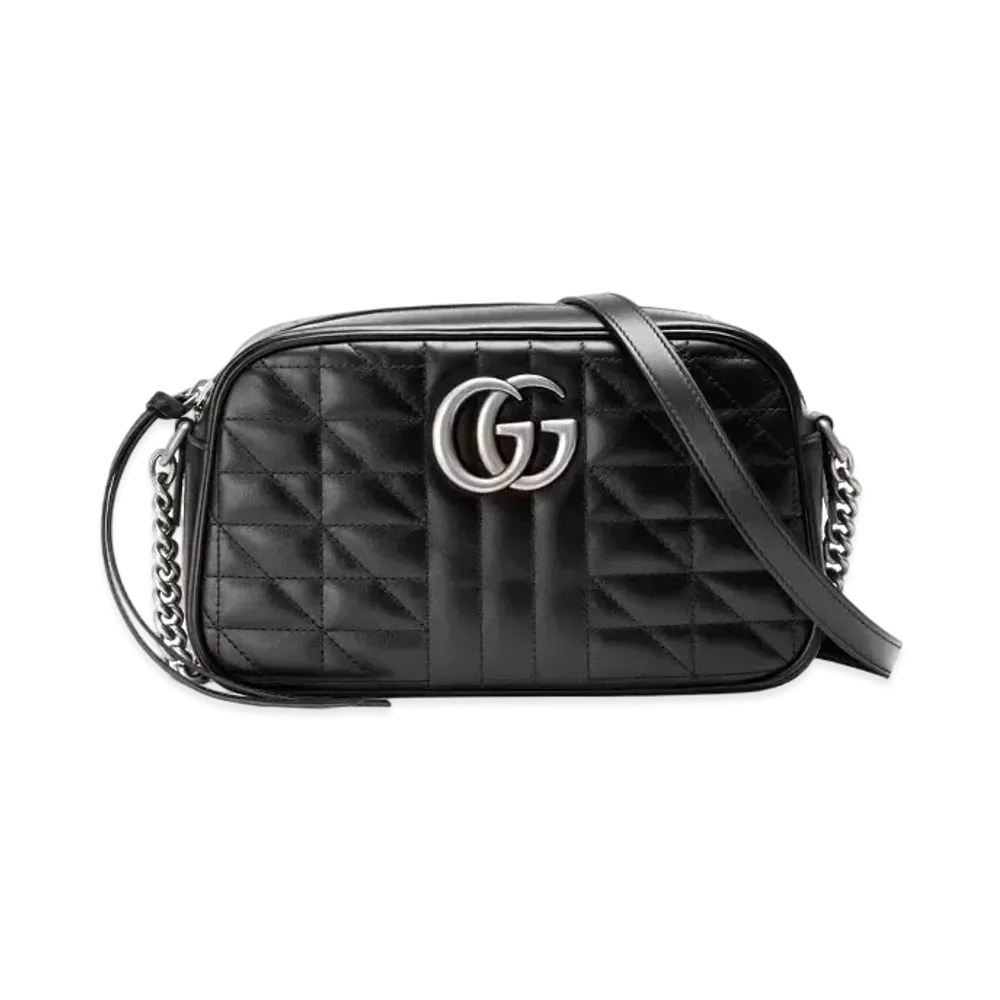 GUCCI GG Marmont Small Shoulder Bag "Black"