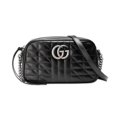GUCCI GG Marmont Small Shoulder Bag "Black"