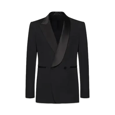 Alexander McQUEEN Half Shawl Collar Tuxedo Jacket "Black"