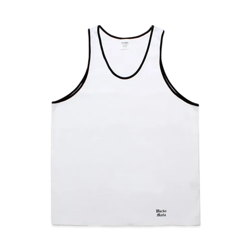 WACKO MARIA Washed Heavy Weight Tank Top "White"
