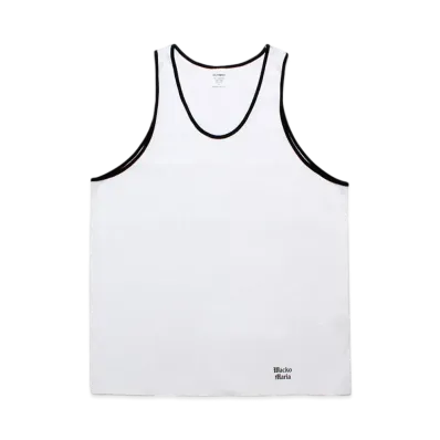 WACKO MARIA Washed Heavy Weight Tank Top "White"