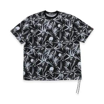 A BATHING APE x mastermind JAPAN Tropical Camo Relaxed Tee "Black"