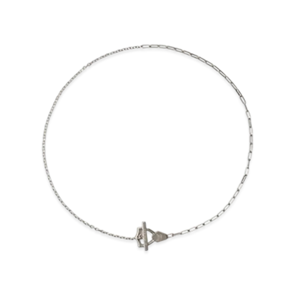 Burberry Shield Necklace "Silver"