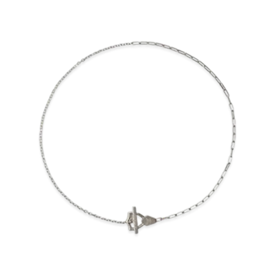 Burberry Shield Necklace "Silver"