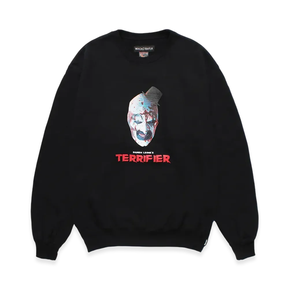WACKO MARIA x Terrifier Heavy Weight Sweat Shirt "Black"