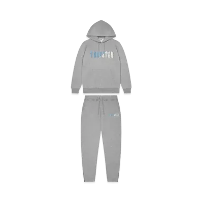 TRAPSTAR Decoded Chenille Hooded Tracksuit "Grey Ice"