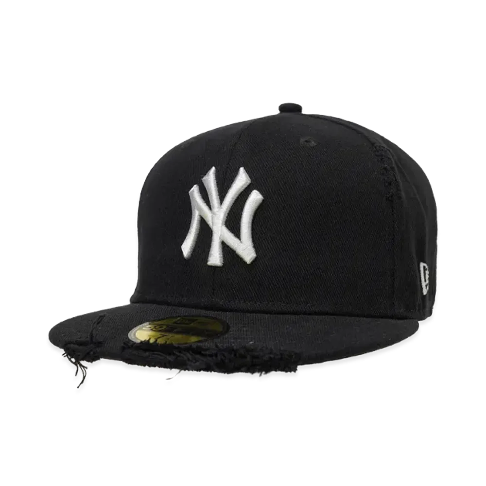NEW ERA 59Fifty MLB Damaged Cap New York Yankees "Black"