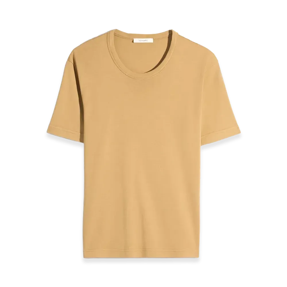 LEMAIRE Women's Jersey Ribbed T-Shirt "Ochre"