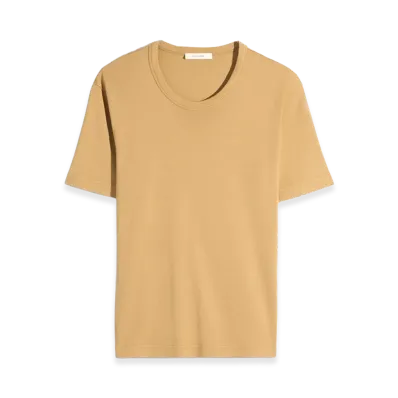 LEMAIRE Women's Jersey Ribbed T-Shirt "Ochre"