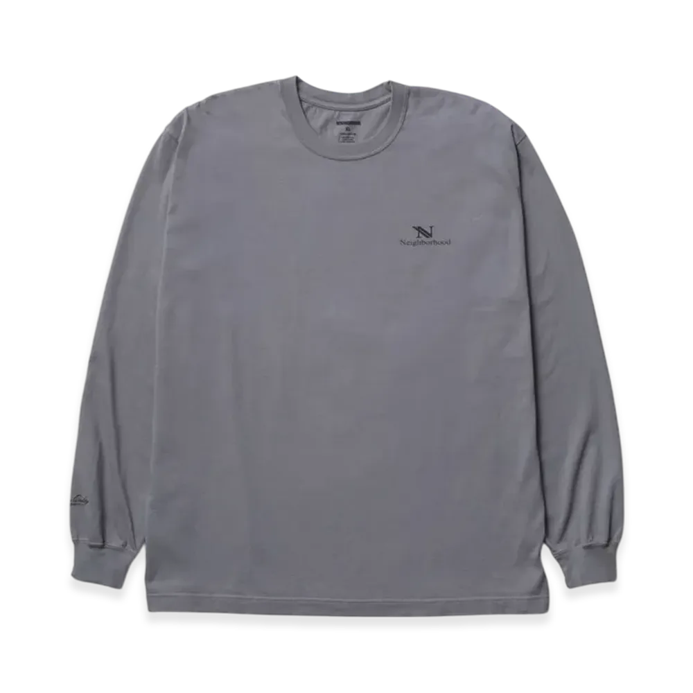 NEIGHBORHOOD NH. Tee LS-3 "Gray"