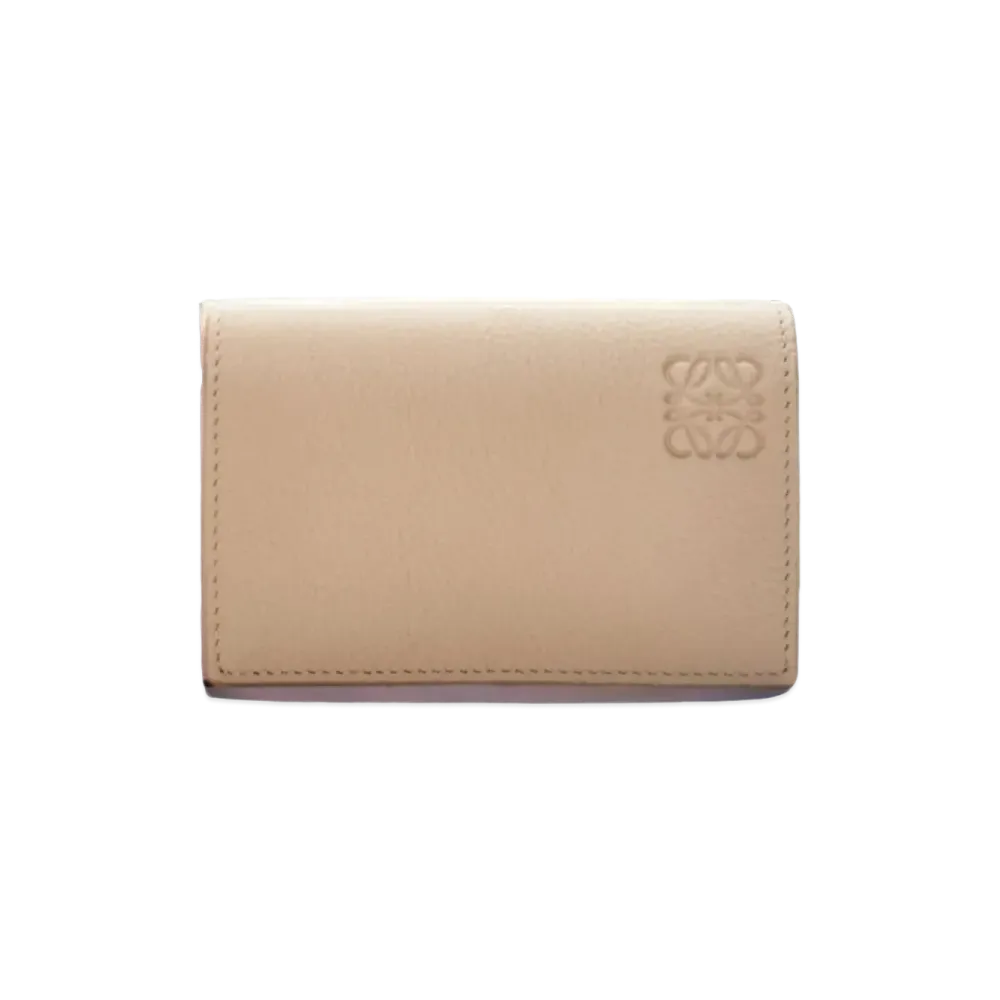 LOEWE Business Card Holder Soft Grain Calf "Sand"