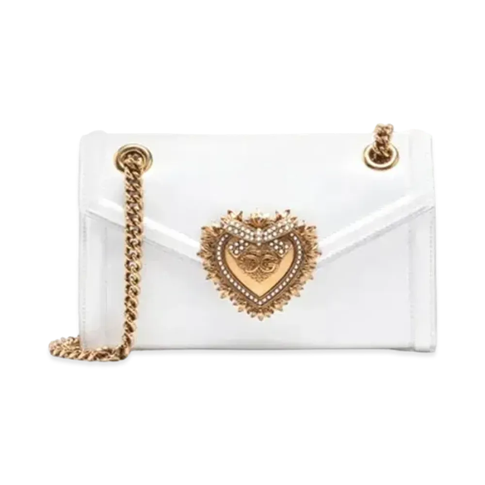 Dolce&Gabbana Devotion Mini Bag Smooth Calfskin "Optical White"