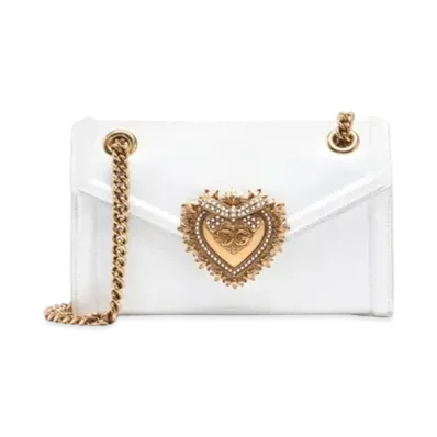 Dolce&Gabbana Devotion Mini Bag Smooth Calfskin "Optical White"