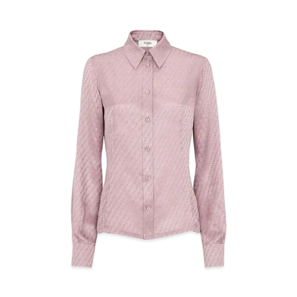FENDI Women's Shirt FF Silk "Pink"